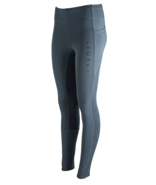Legacy Elite Rider Kids Thermal Tights Grey