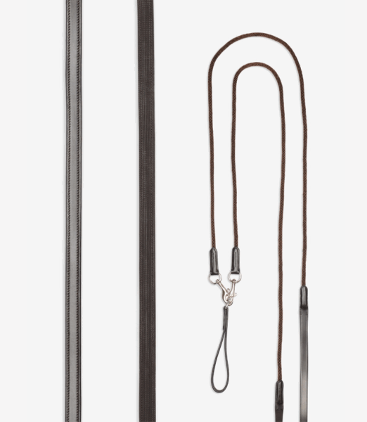 LeMieux Leather Draw Reins Brown