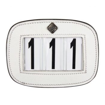 LeMieux Saddle Number Holder Square White Plain