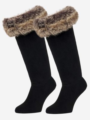 LeMieux Wellington Boot Faux Fur Sock