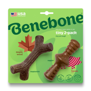 Benebone 2 Pack Maplestick/Zaggler Bacon Tiny