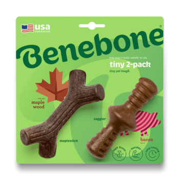 Benebone 2 Pack Maplestick/Zaggler Bacon Tiny