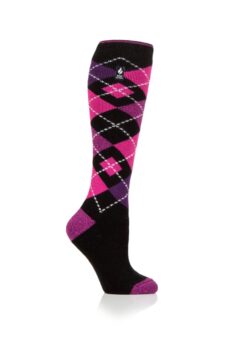 Heat Holders Melrose Ladies Argyle Lite Long Socks – 1.6 Tog