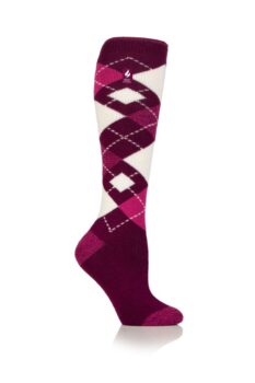 Heat Holders Melton Ladies Argyle Long Socks – 2.3 Tog