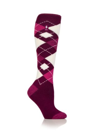 Heat Holders Melton Ladies Argyle Long Socks - 2.3 Tog