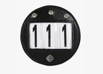 Bridle Number Holder Diamante Black One Size