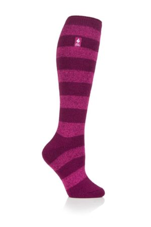 Heat Holders Oakley Ladies Stripe Lite Long Socks - 1.6 Tog