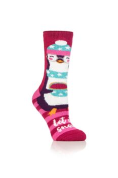 Heat Holders Penguin Ladies Lite Christmas Socks – 1.6 Tog