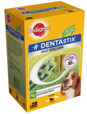 Pedigree Dentastick Fresh Daily Dental Chews Medium 28pk