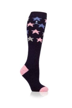 Heat Holders Seaton Ladies Stars Lite Long Socks – 1.6 Tog