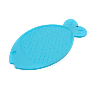 Great & Small Blue Silicone Fish Shaped Food Mat