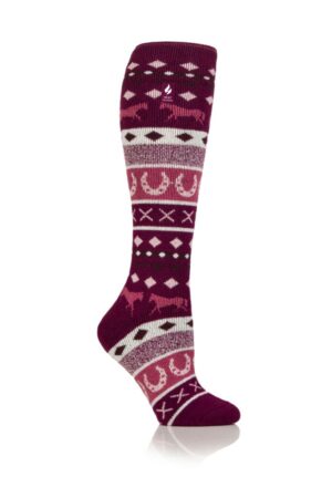 Heat Holders Southwell Ladies Fairisle Long Socks - 2.3 Tog