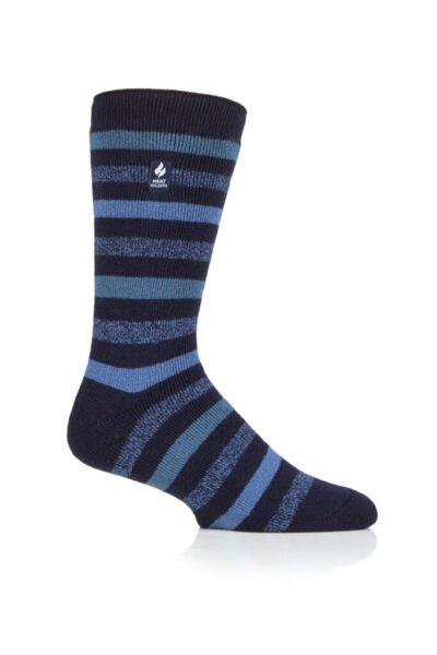 Heat Holders Split Mens Stripe Lite Socks - 1.6 Tog