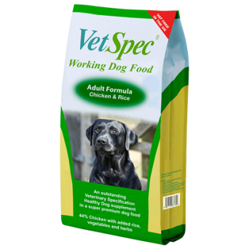 VetSpec Working Dog Adult Chicken & Rice 15Kg